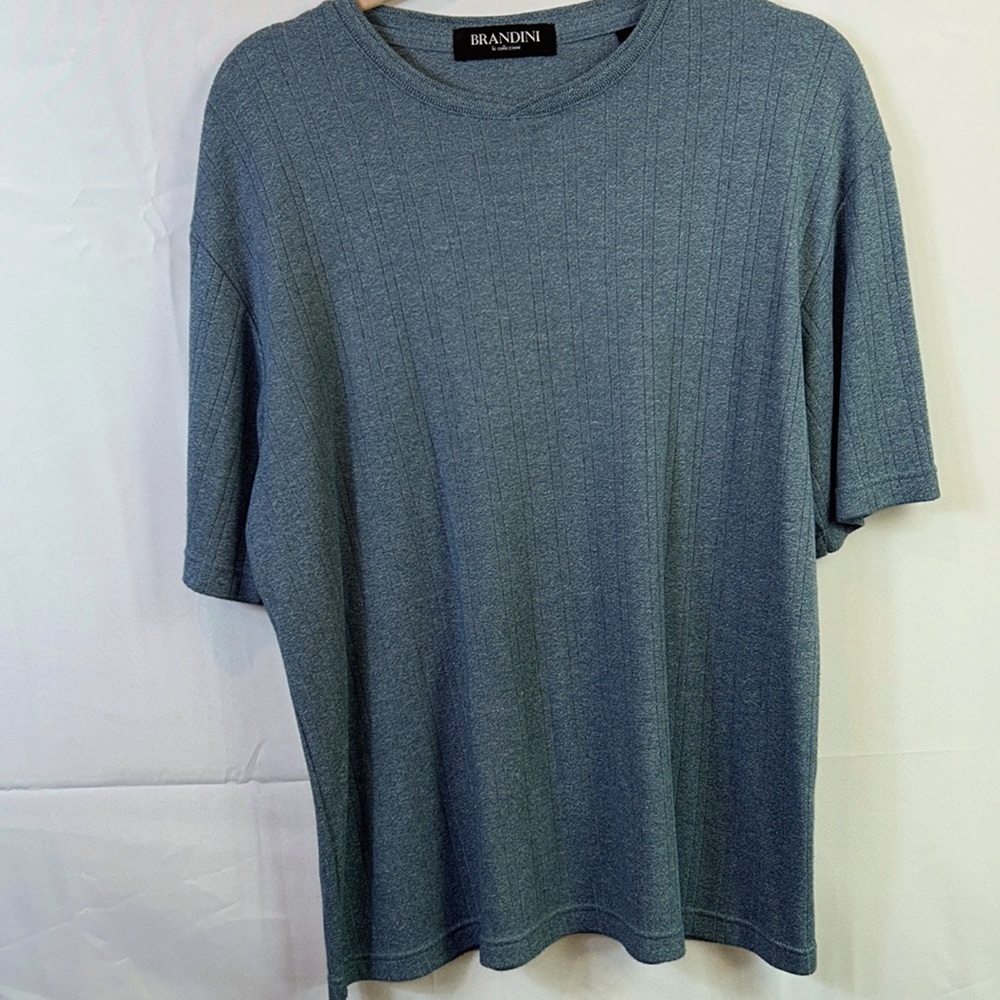 Brandini Large Short Sleeve Shirt like new. Color is like green blue.